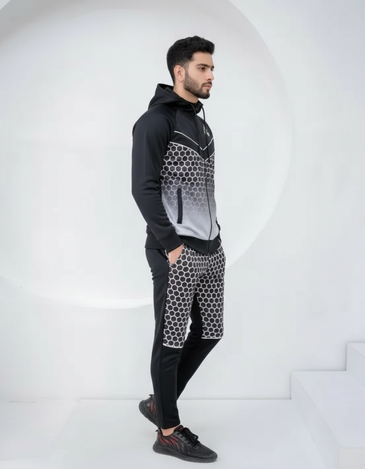 Men's Hex-Tech Tracksuit – Gradient Zip Hoodie