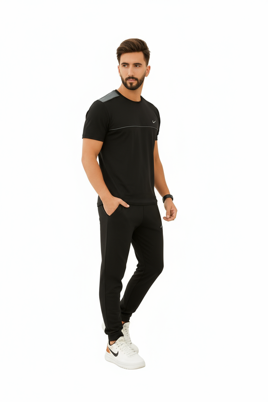 Nike Construct Men's Activewear Set – T-Shirt & Slim-Fit Track Pants